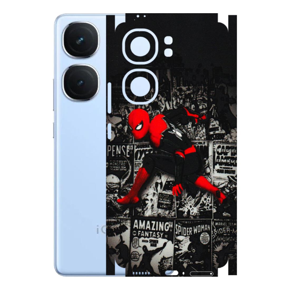 IQOO Phone Skins (All Models) - SpiderMan New - 3D Embossed Finish (L-162) IQOO Neo 9 Pro