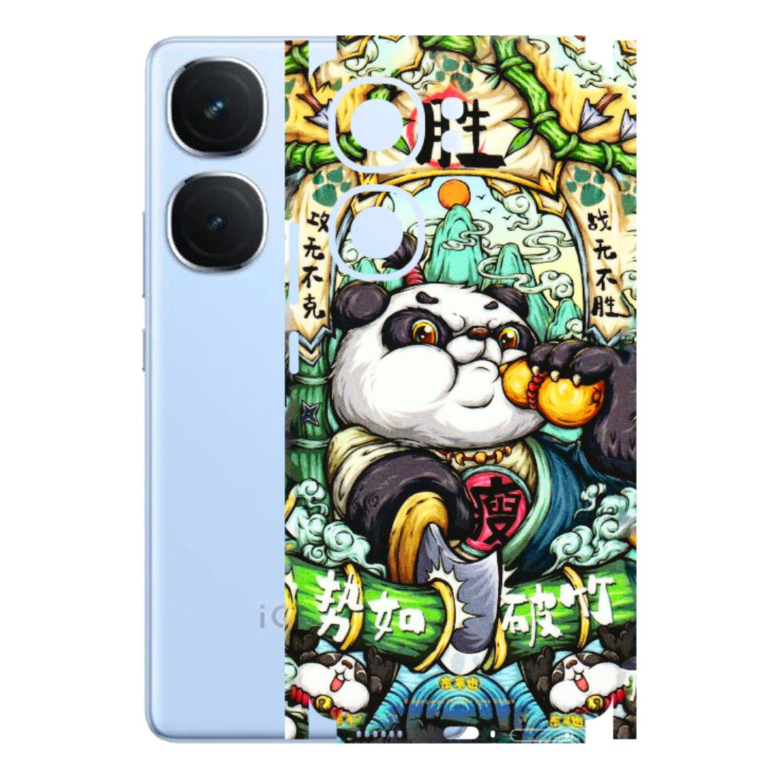 IQOO Phone Skins (All Models) - Royal Rich Panda - 3D Embossed Finish (L-170) IQOO Neo 9 Pro
