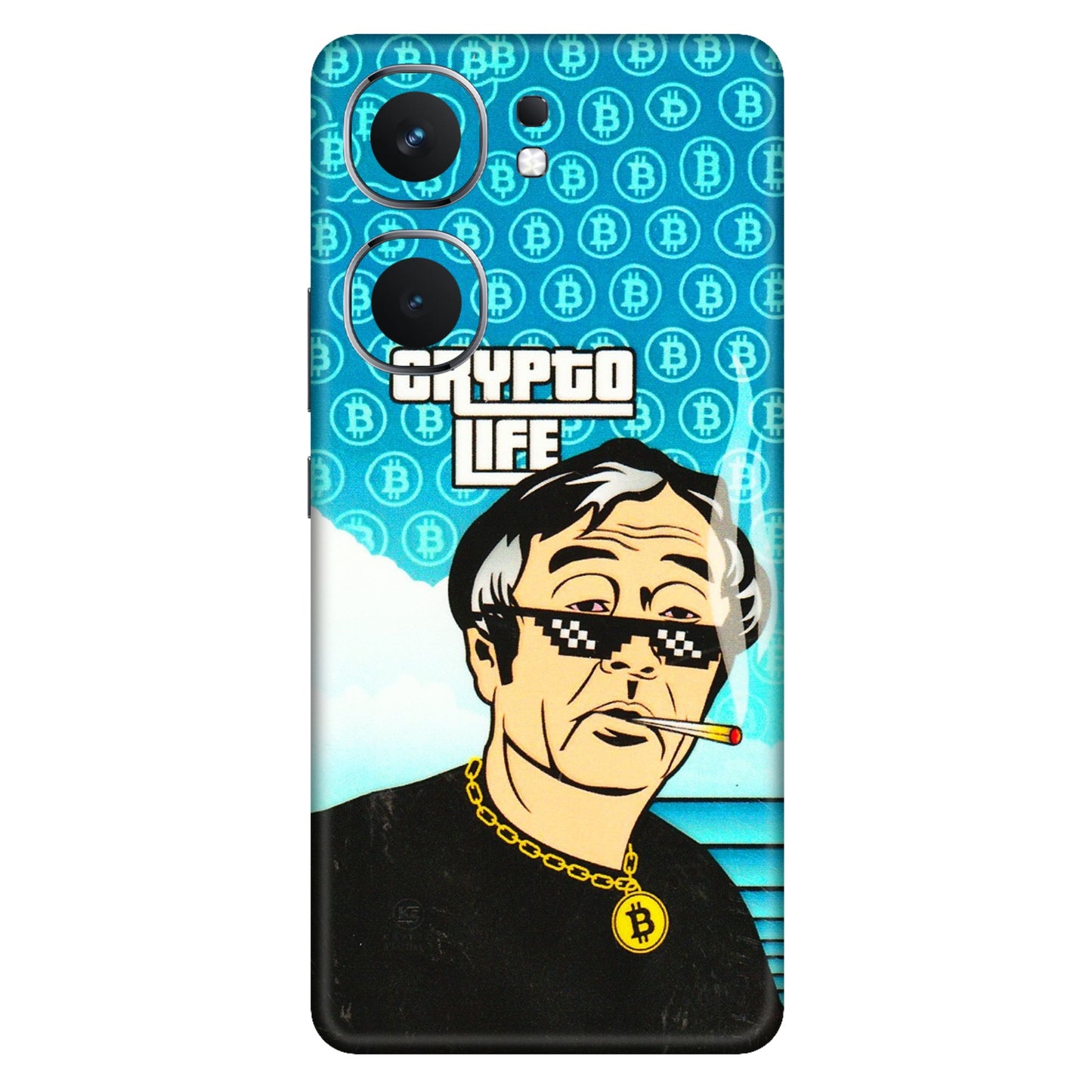 IQOO Phone Skins (All Models) - Crypto Thug Life - 3D Embossed Finish (L-179) IQOO Neo 9 Pro