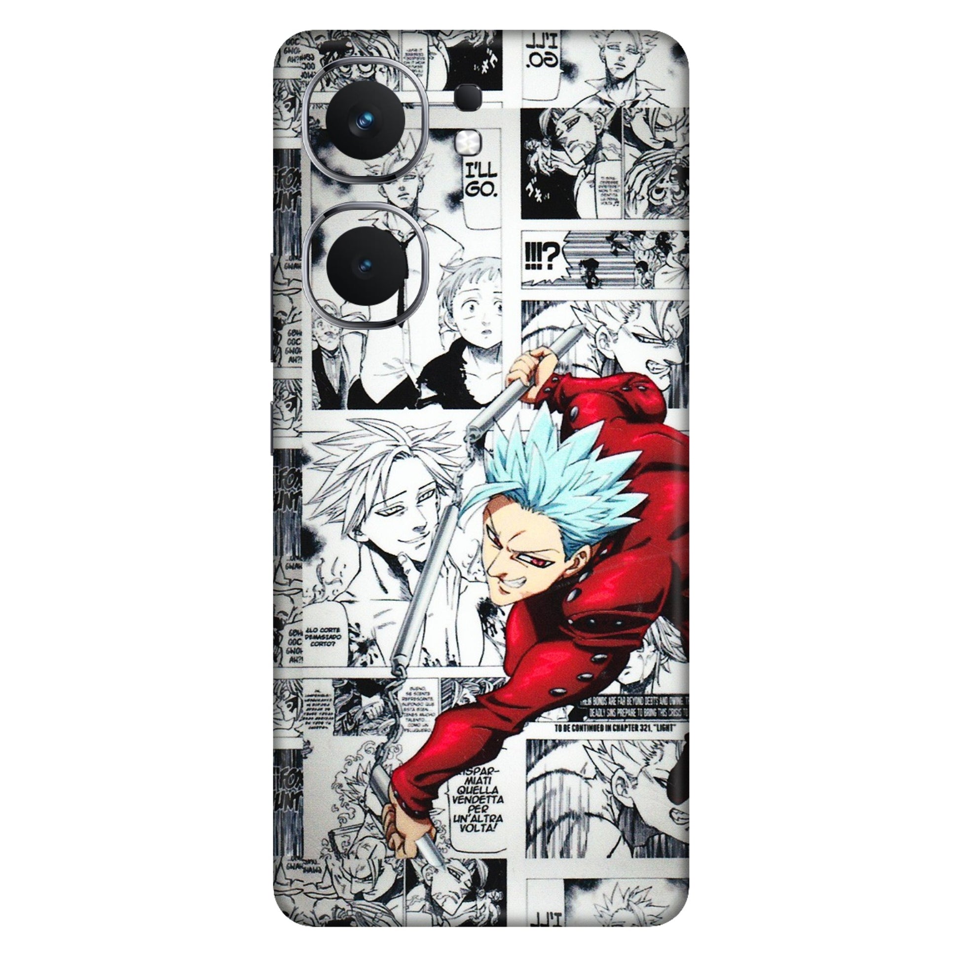 IQOO Phone Skins (All Models) - Anime Comic - 3D Embossed Finish (L-192) IQOO Neo 9 Pro