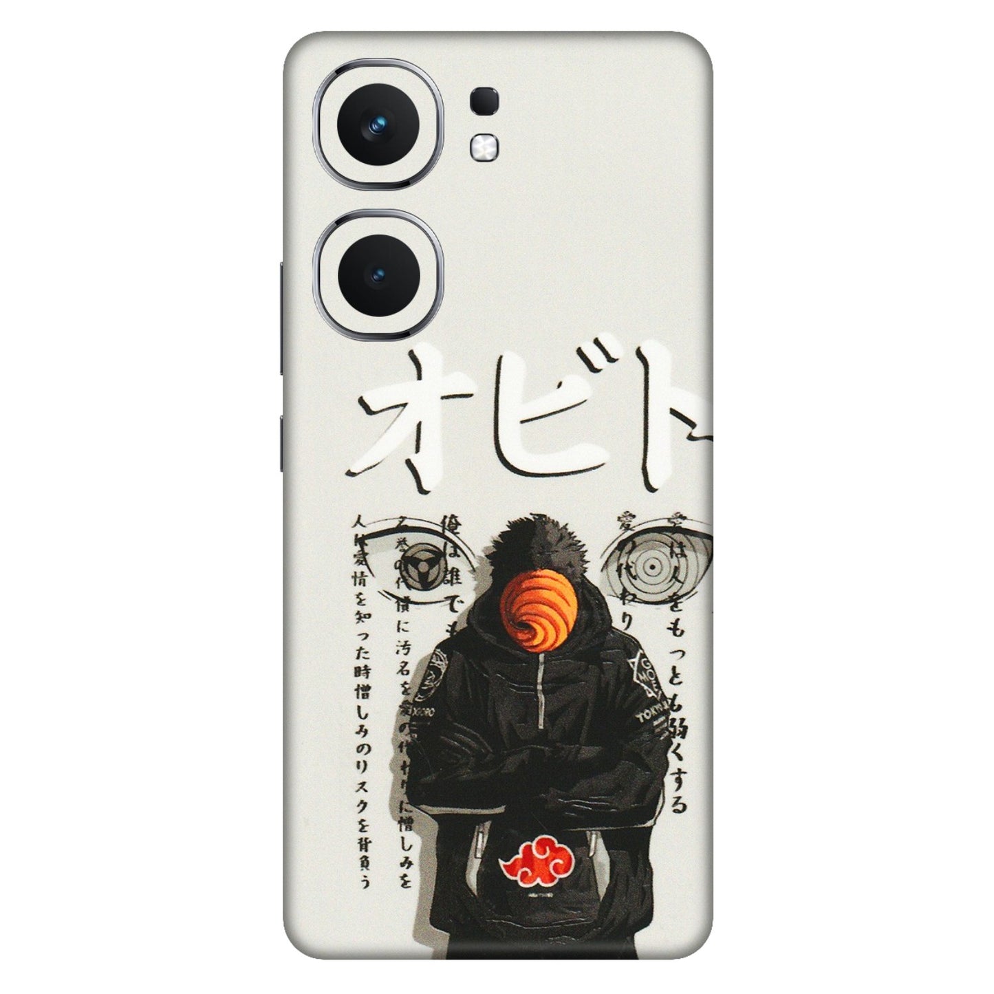 IQOO Phone Skins (All Models) - Obito Anime Eye - 3D Embossed Finish (L-19) IQOO Neo 9 Pro