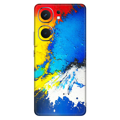 IQOO Phone Skins (All Models) - Acrylic Paint Spill - 3D Embossed Finish (L-229) IQOO Neo 9 Pro