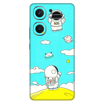 IQOO Phone Skins (All Models) - Blue Skies Astro Float - 3D Embossed Finish (L-230) IQOO Neo 9 Pro