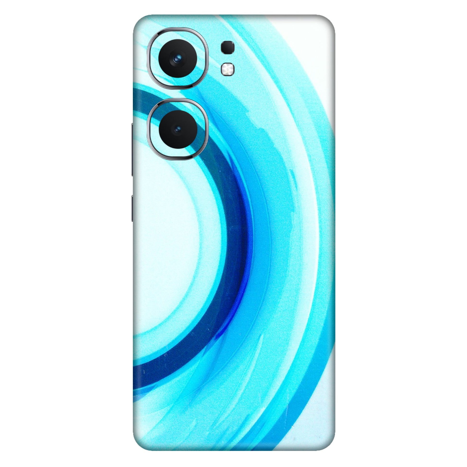 IQOO Phone Skins (All Models) - The Blue Curve - 3D Embossed Finish (L-244) IQOO Neo 9 Pro