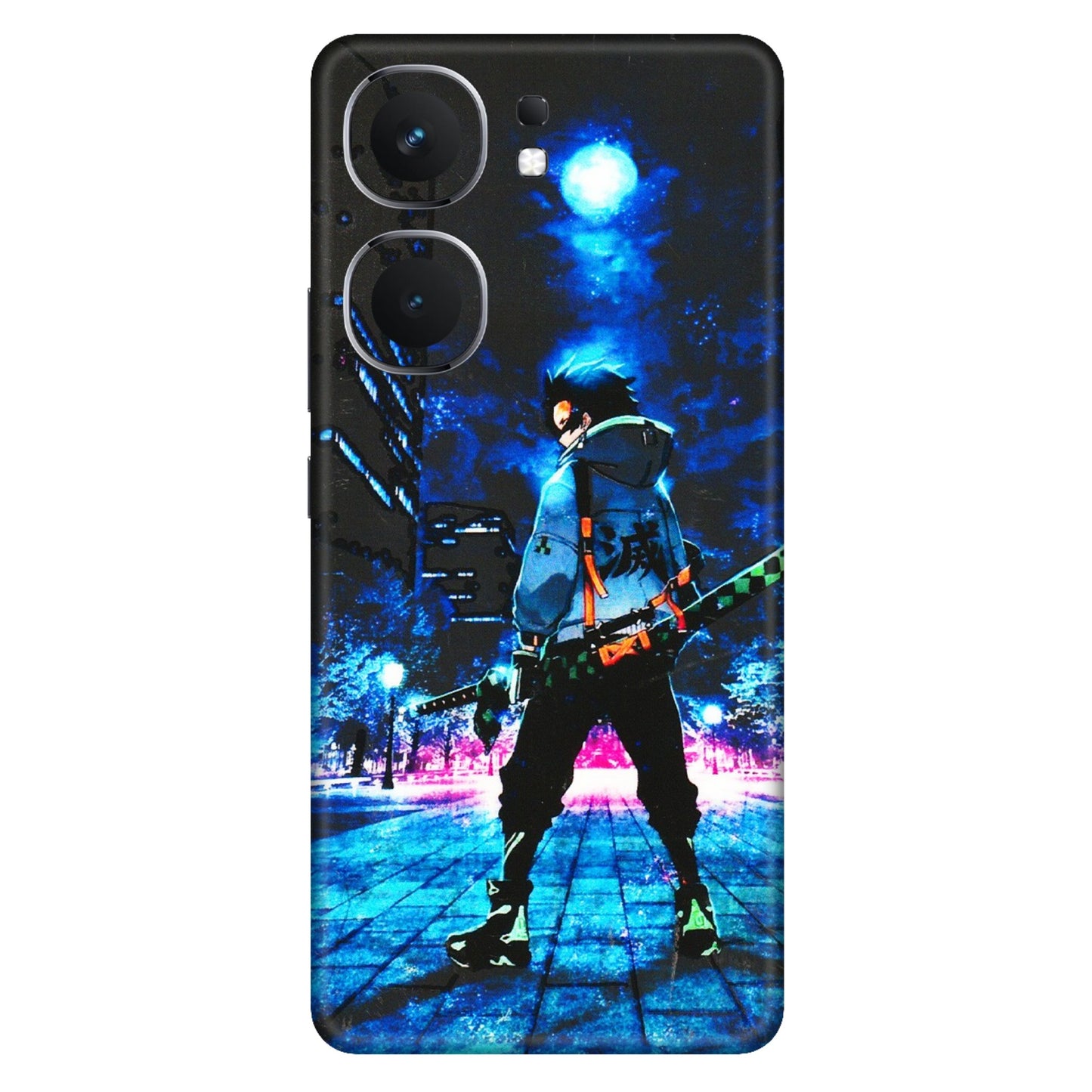 IQOO Phone Skins (All Models) - Demon Slayer Sword - 3D Embossed Finish (L-247) IQOO Neo 9 Pro
