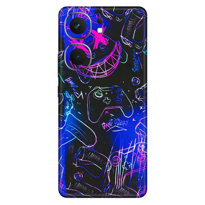 IQOO Phone Skins (All Models) - Gamers Paradise - 3D Embossed Finish (L-258) IQOO Neo 9 Pro