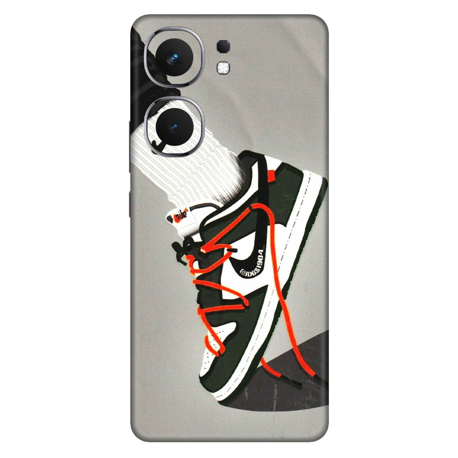 IQOO Phone Skins (All Models) - New Grey Sneaker - 3D Embossed Finish (L-261) IQOO Neo 9 Pro