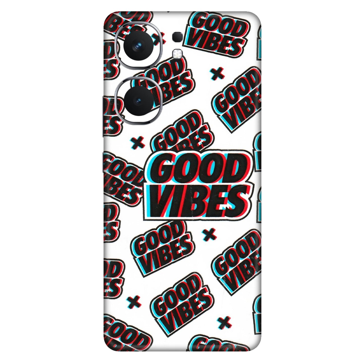 IQOO Phone Skins (All Models) - Good Vibes - 3D Embossed Finish (L-282) IQOO Neo 9 Pro