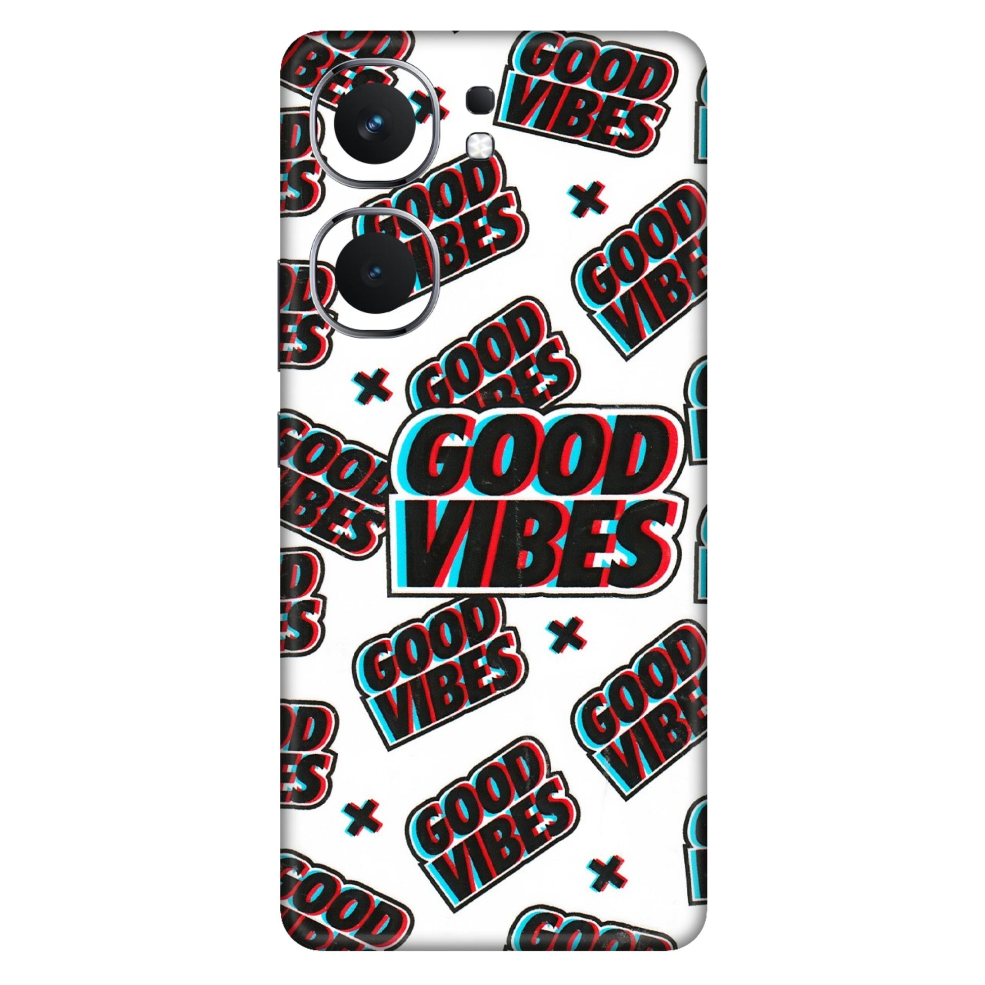 IQOO Phone Skins (All Models) - Good Vibes - 3D Embossed Finish (L-282) IQOO Neo 9 Pro