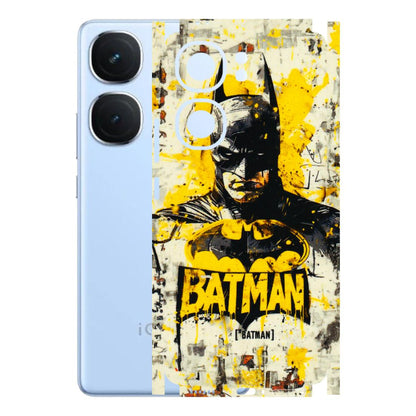 IQOO Phone Skins (All Models) - Batman Yellow BT - 3D Embossed Finish (L-304) IQOO Neo 9 Pro