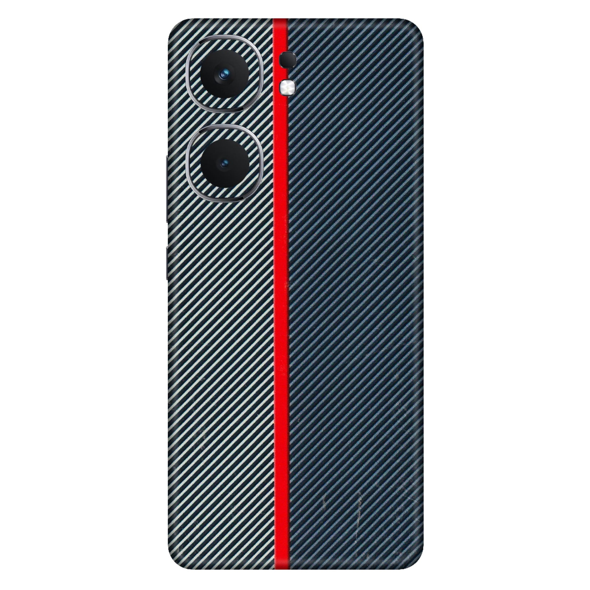 IQOO Phone Skins (All Models) - Blue Sober Lines - 3D Embossed Finish (L-305) IQOO Neo 9 Pro