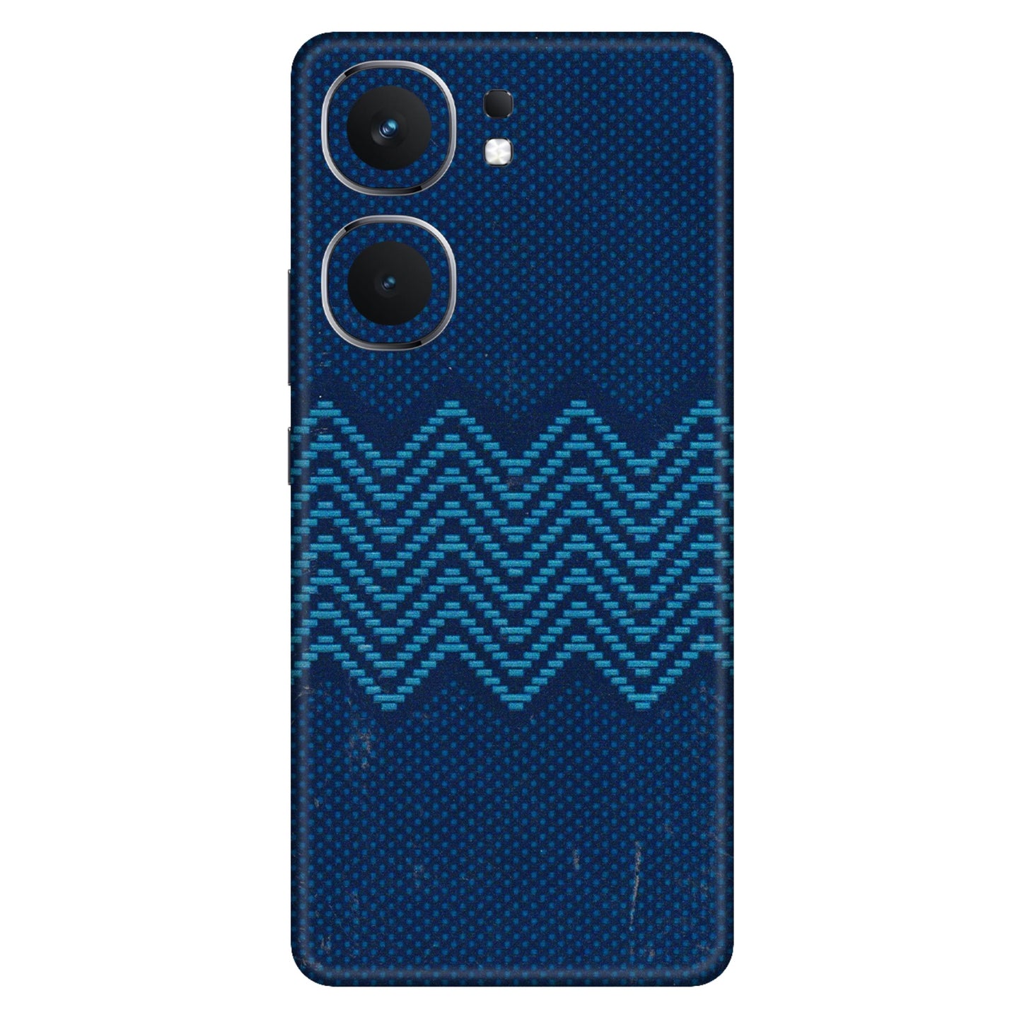 IQOO Phone Skins (All Models) - Blue Sober Waves - 3D Embossed Finish (L-306) IQOO Neo 9 Pro