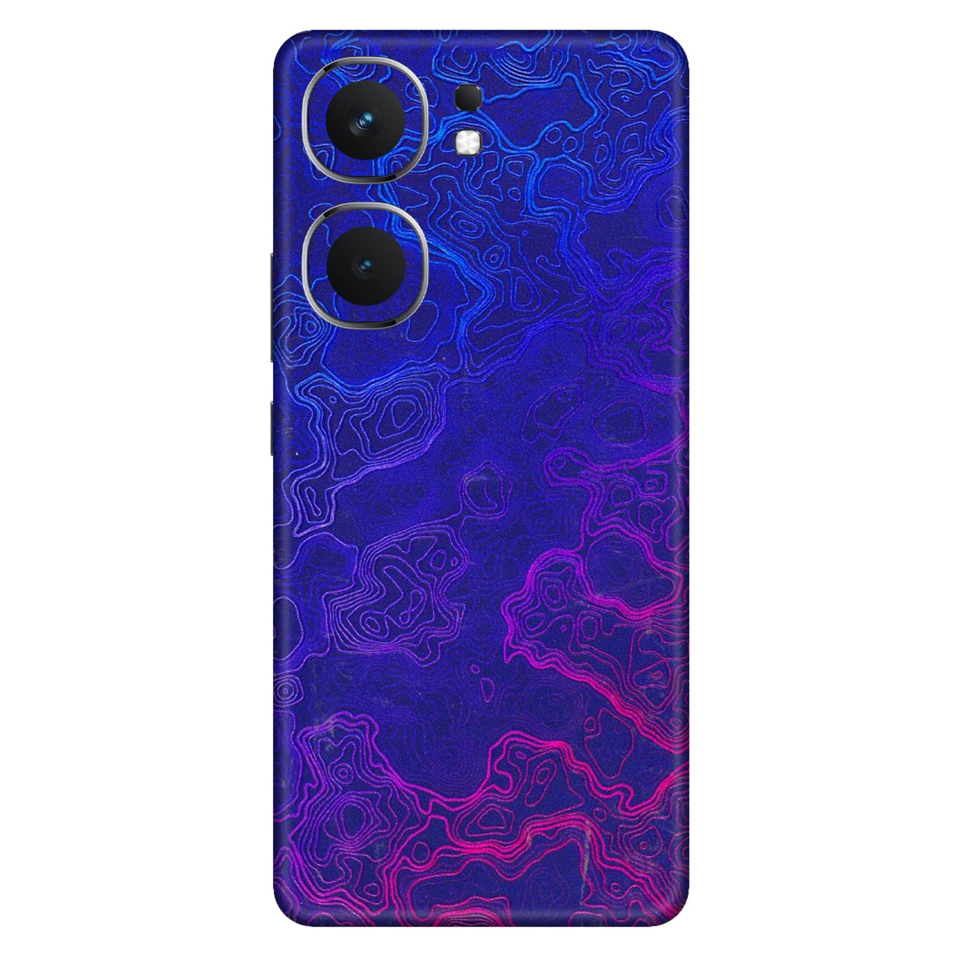 IQOO Phone Skins (All Models) - Purple Ripples Swirl - 3D Embossed Finish (L-314) IQOO Neo 9 Pro