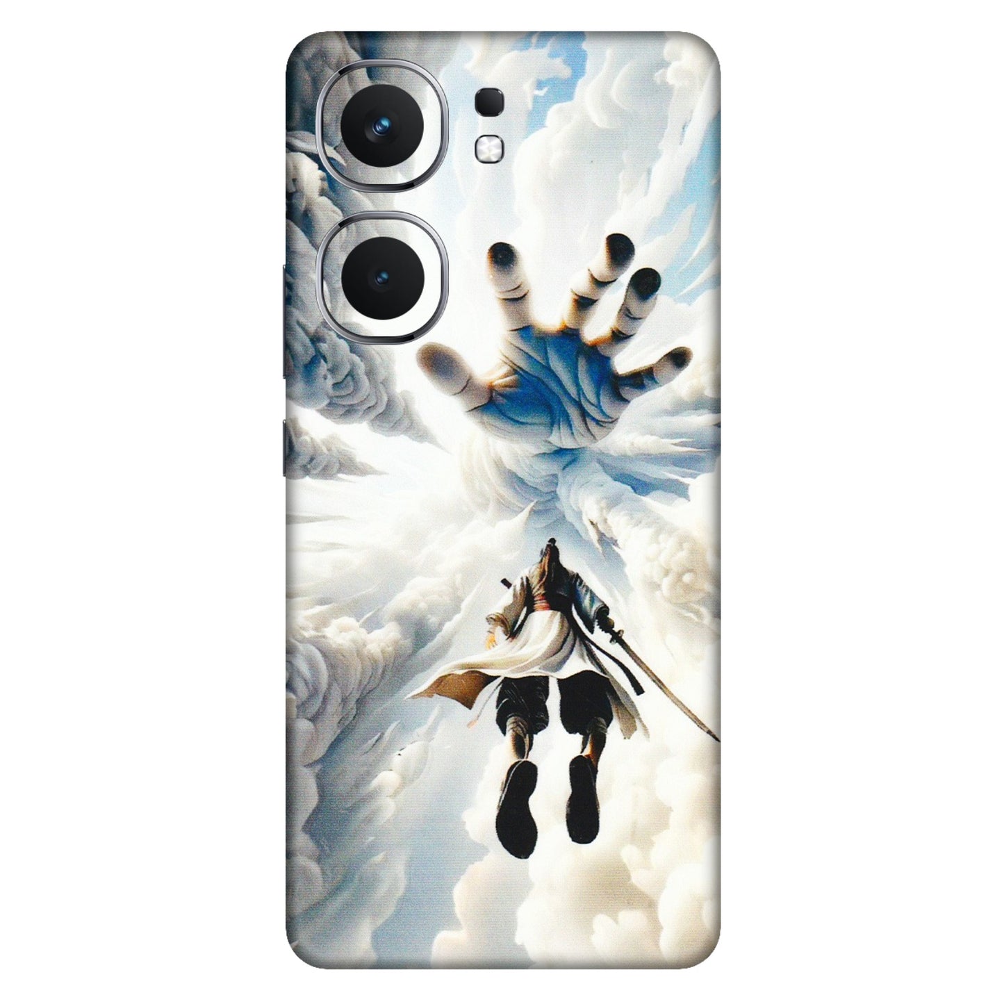 IQOO Phone Skins (All Models) - Big Hand With Monkey King - 3D Embossed Finish (L-323) IQOO Neo 9 Pro