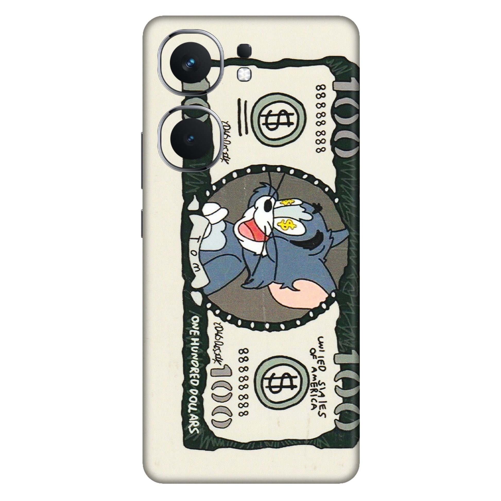IQOO Phone Skins (All Models) - Tom Hundred Dollar - 3D Embossed Finish (L-324) IQOO Neo 9 Pro