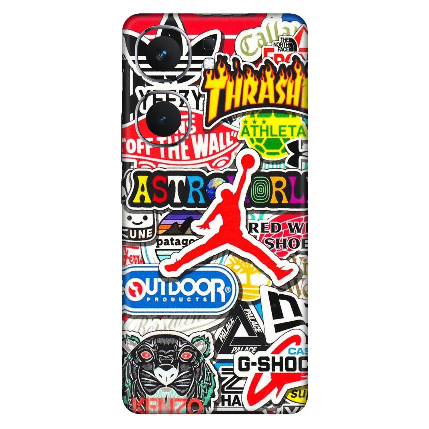 IQOO Phone Skins (All Models) - Multi Brands Sticker Graffiti - 3D Embossed Finish (L-37) IQOO Neo 9 Pro