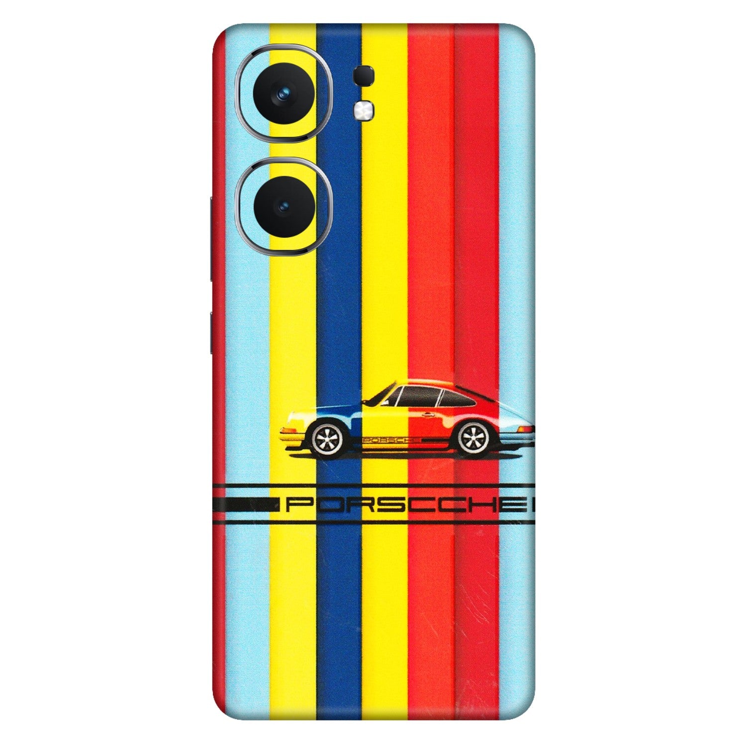 IQOO Phone Skins (All Models) - Multicolour Porche - 3D Embossed Finish (L-39) IQOO Neo 9 Pro