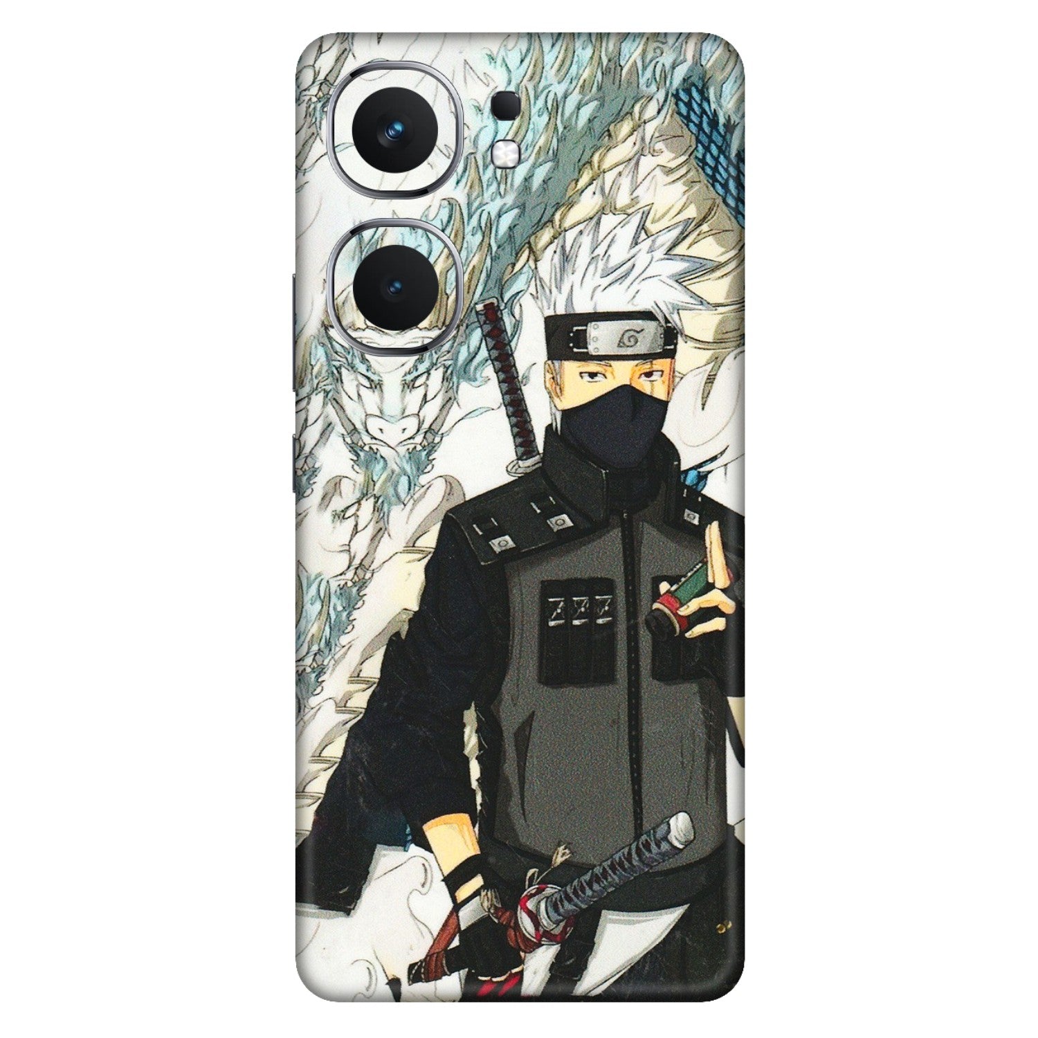 IQOO Phone Skins (All Models) - Kakashi Hatake Naruto Anime - 3D Embossed Finish (L-46) IQOO Neo 9 Pro