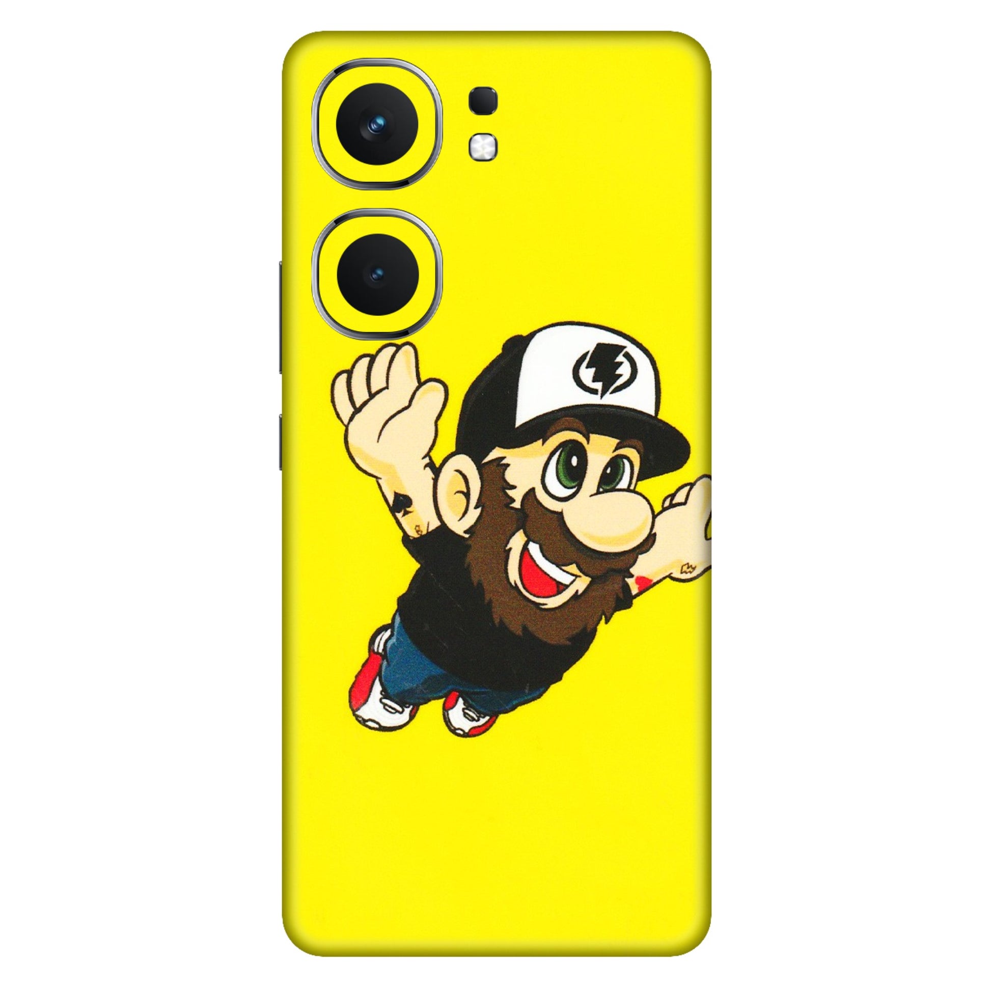 IQOO Phone Skins (All Models) - Flying Beardo - 3D Embossed Finish (L-60) IQOO Neo 9 Pro