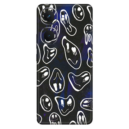 IQOO Phone Skins (All Models) - Distorted Smileys - 3D Embossed Finish (L-92) IQOO Neo 9 Pro