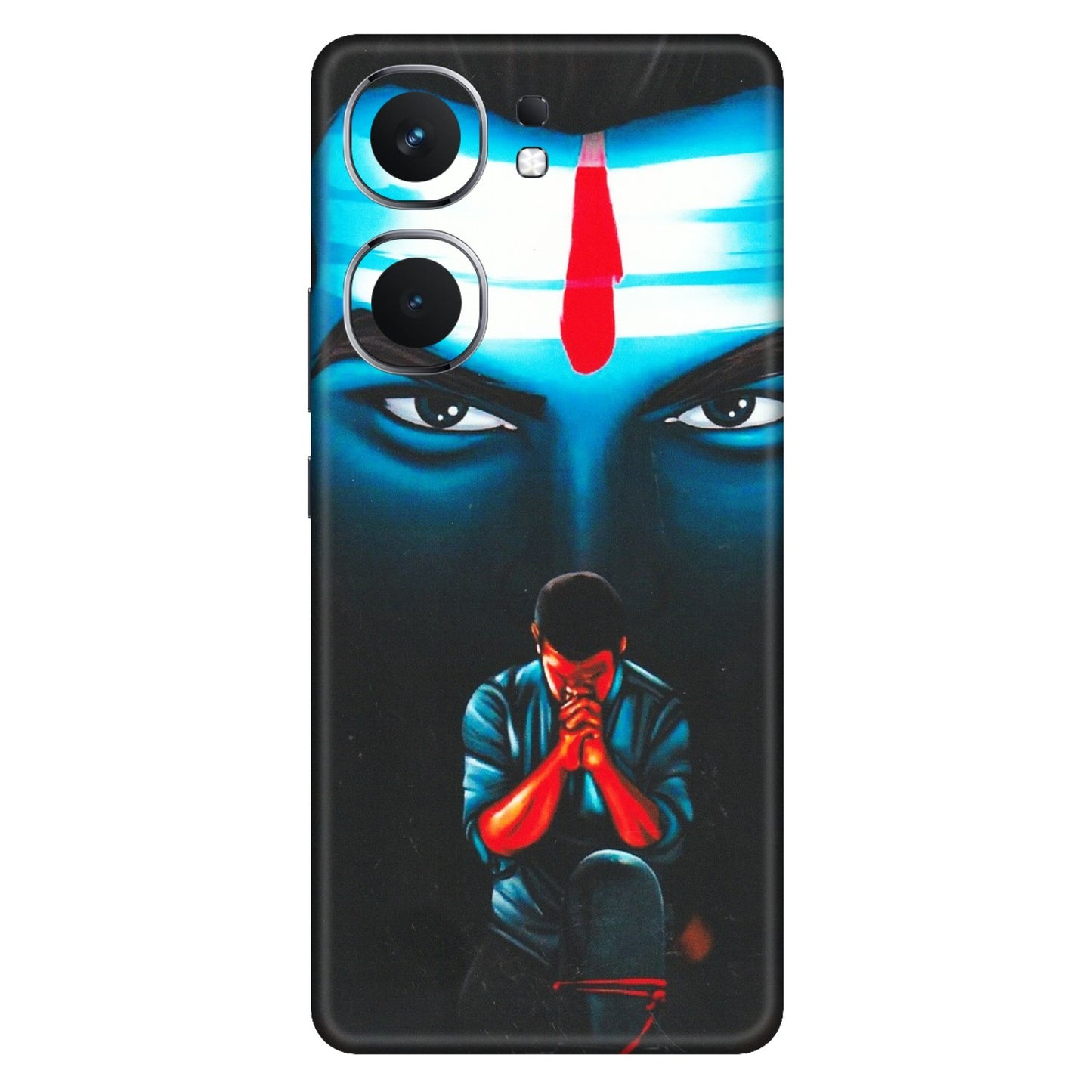 IQOO Phone Skins (All Models) - Mahakal Bhakt - Matte Finish (M-112) IQOO Neo 9 Pro