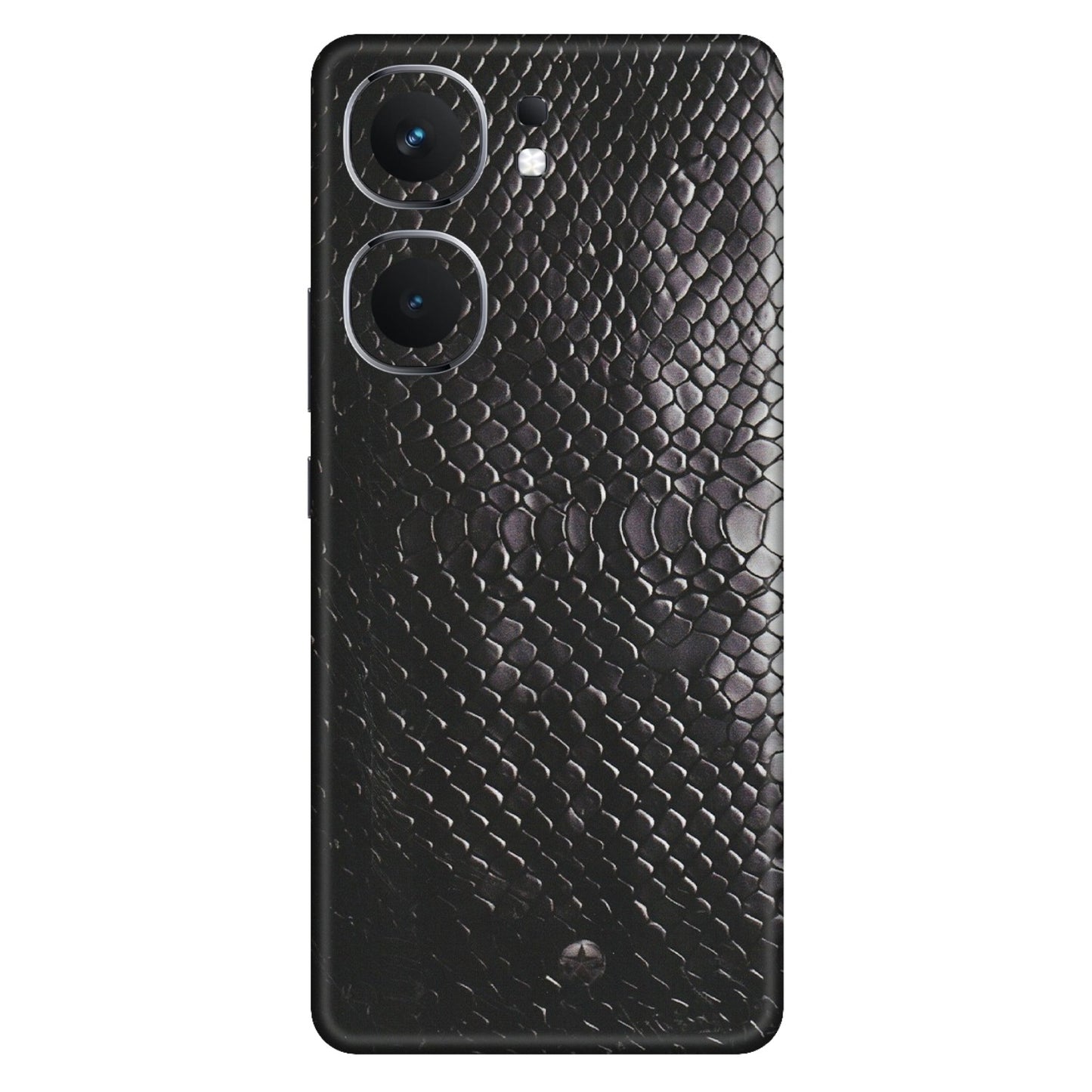 IQOO Phone Skins (All Models) - Black Snack Leather - Matte Finish (M-147) IQOO Neo 9 Pro