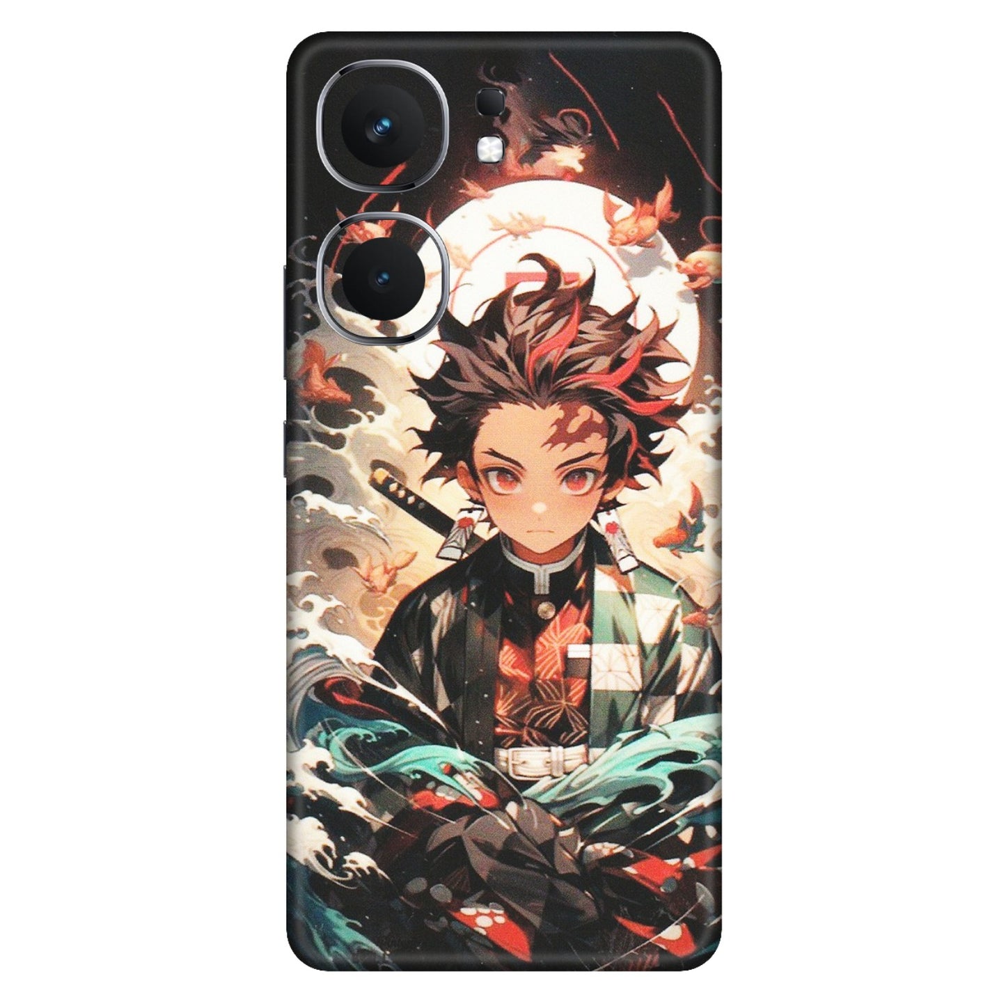 IQOO Phone Skins (All Models) - Tanjiro Demon Slayer Anime - Matte Finish (M-158) IQOO Neo 9 Pro