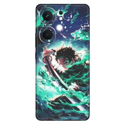 IQOO Phone Skins (All Models) - Sword Fighter Anime - Matte Finish (M-29) IQOO Neo 9 Pro