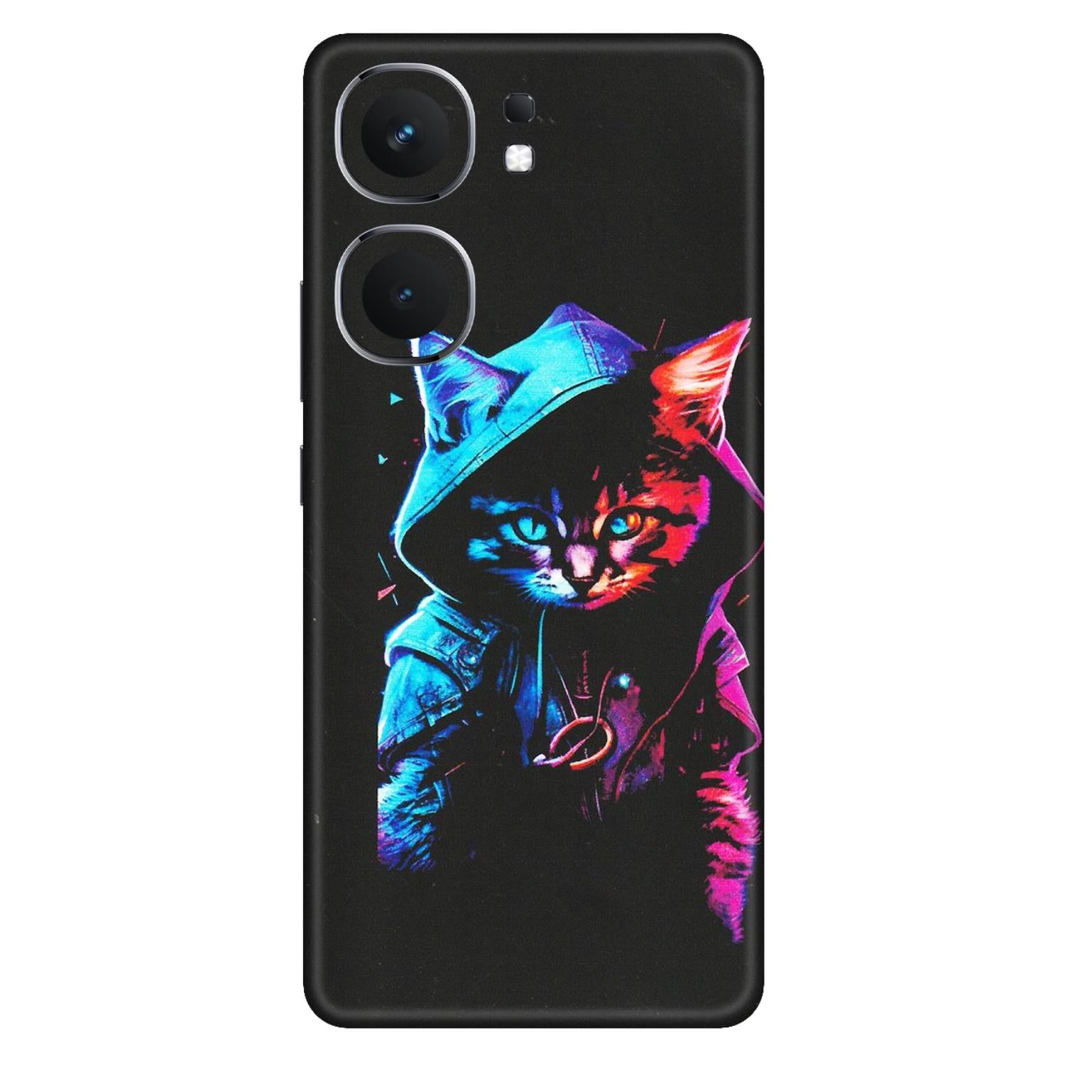 IQOO Phone Skins (All Models) - Cyberpunk Cat - Matte Finish (M-45) IQOO Neo 9 Pro