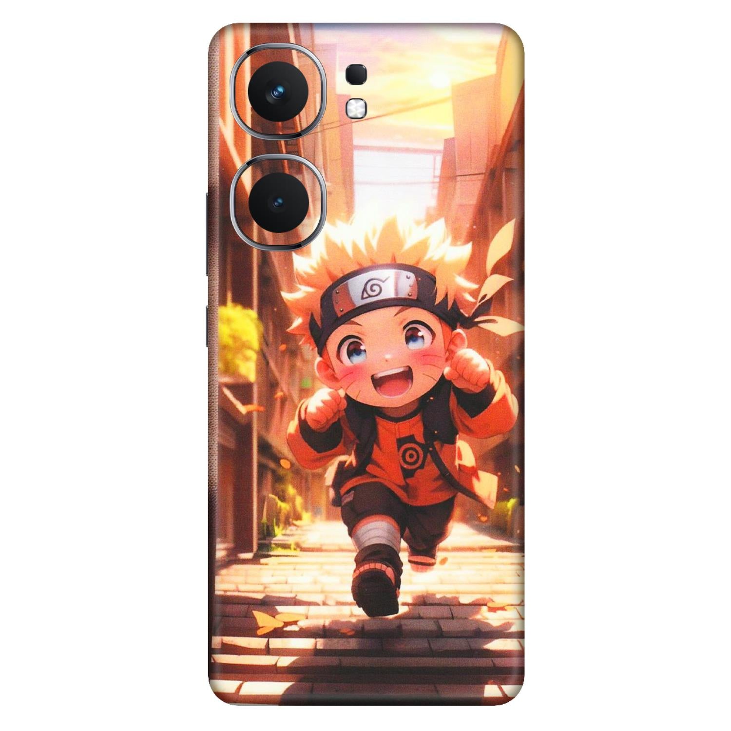 IQOO Phone Skins (All Models) - Naruto Cute Toon Running - Matte Finish (M-04) IQOO Neo 9 Pro