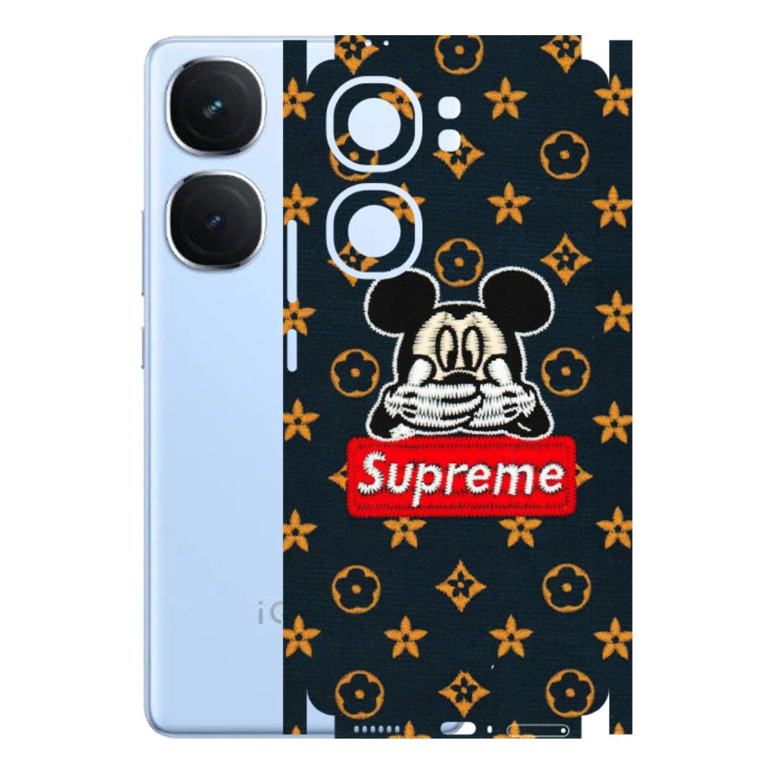 IQOO Phone Skins (All Models) - Mickey Supreme - Matte Finish (M-83) IQOO Neo 9 Pro
