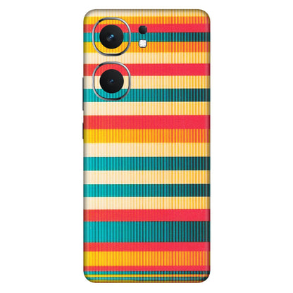 IQOO Phone Skins (All Models) - Colourful Stripes Soothing Effect - Matte Finish (M-86) IQOO Neo 9 Pro