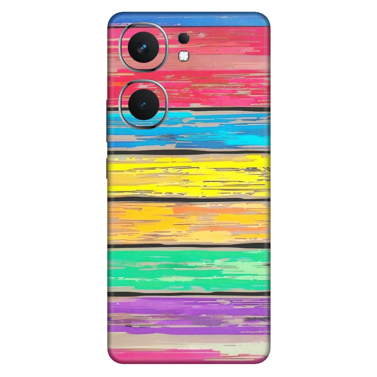 IQOO Phone Skins (All Models) - Multi Colour Wooden Wall - Matte Finish (M-96) IQOO Neo 9 Pro