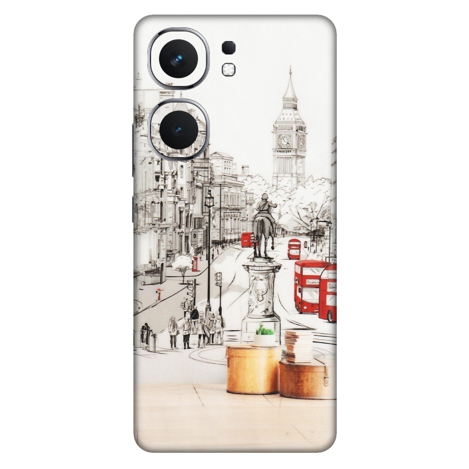IQOO Phone Skins (All Models) - London Street - Transparent Finish (T-02) IQOO Neo 9 Pro
