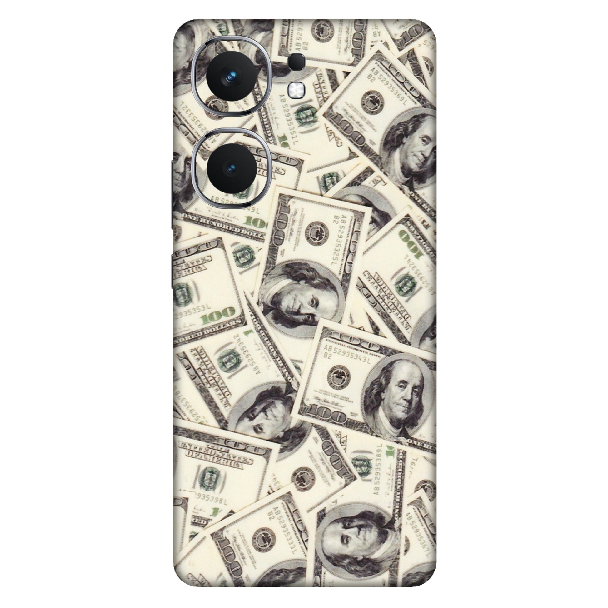IQOO Phone Skins (All Models) - Dollar Lover - Transparent Finish (T-17) IQOO Neo 9 Pro