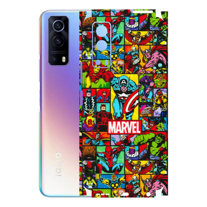 IQOO Phone Skins (All Models) - MARVELOUS Comic Characters - 3D Embossed Finish (L-129) IQOO Z3 5G