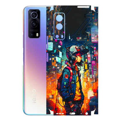 IQOO Phone Skins (All Models) - Street Anime Guy - 3D Embossed Finish (L-158) IQOO Z3 5G