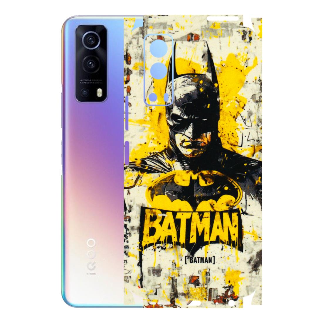 IQOO Phone Skins (All Models) - Batman Yellow BT - 3D Embossed Finish (L-304) IQOO Z3 5G