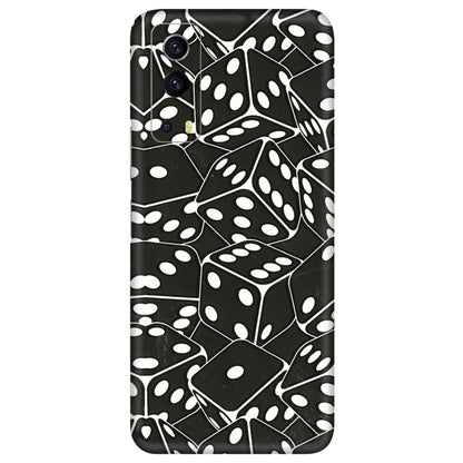 IQOO Phone Skins (All Models) - Big Black Dices - 3D Embossed Finish (L-106) IQOO Z3 5G