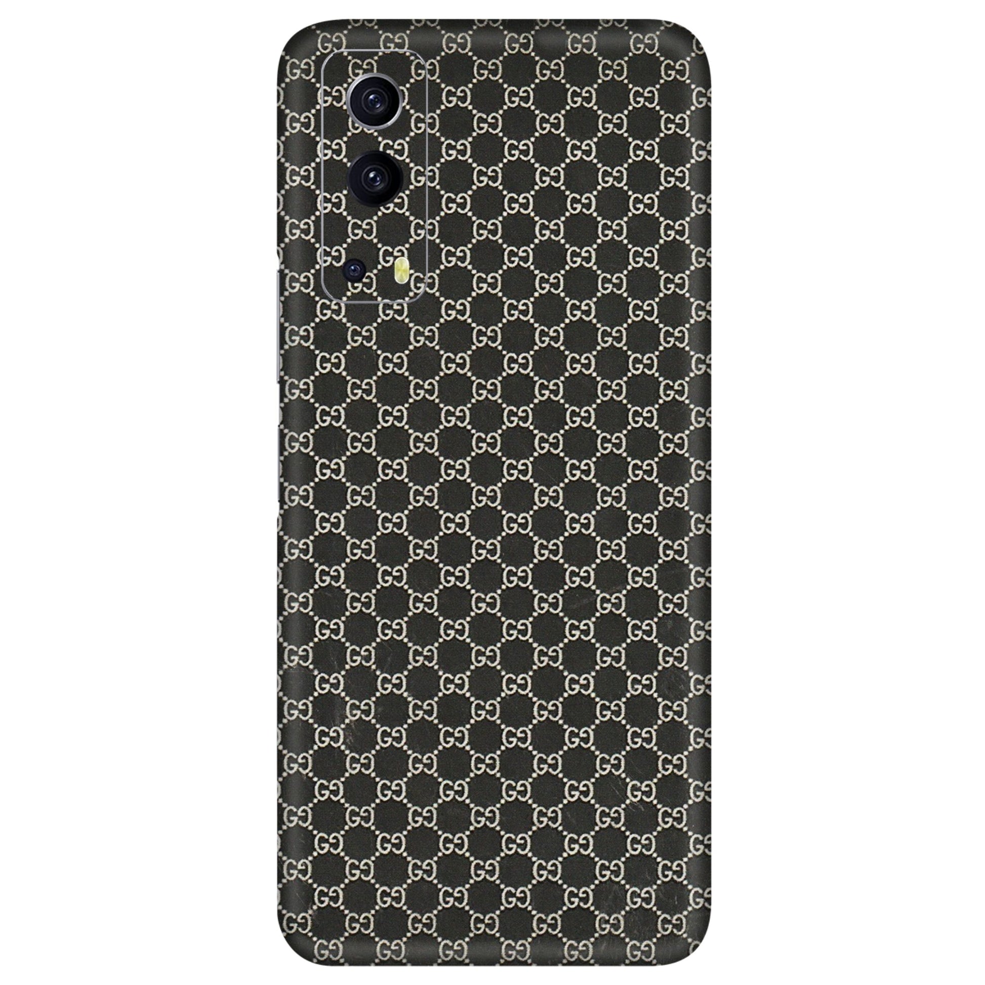 IQOO Phone Skins (All Models) - Black G Print - 3D Embossed Finish (L-109) IQOO Z3 5G