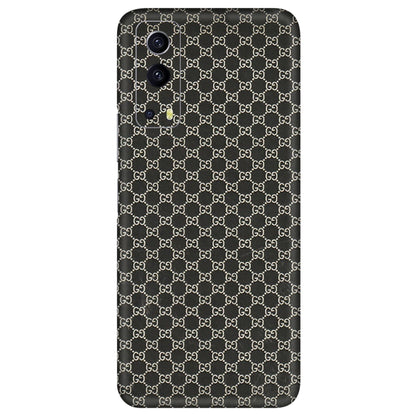 IQOO Phone Skins (All Models) - Black G Print - 3D Embossed Finish (L-109) IQOO Z3 5G