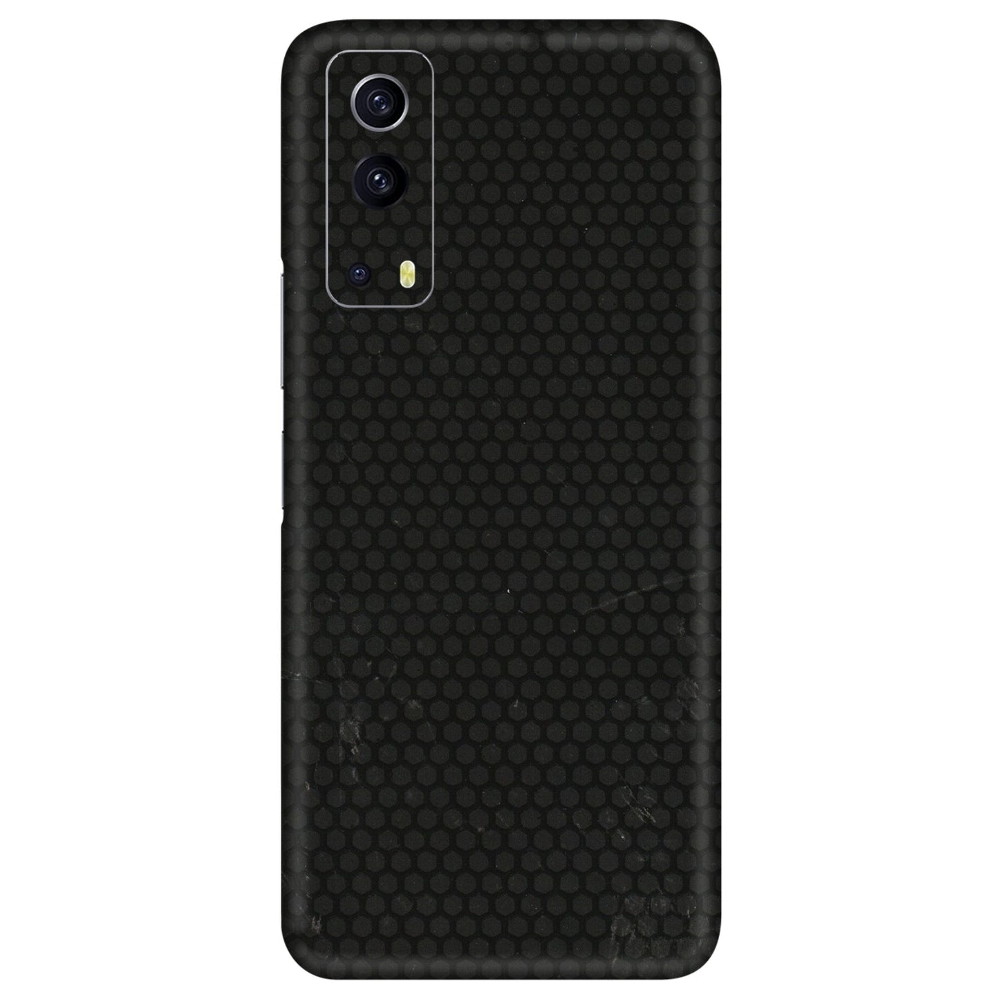 IQOO Phone Skins (All Models) - Black honeycomb - 3D Embossed Finish (L-114) IQOO Z3 5G