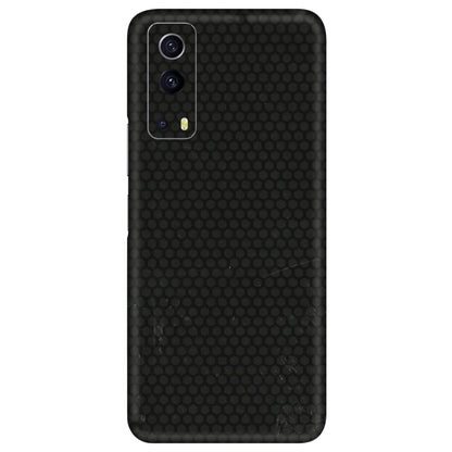 IQOO Phone Skins (All Models) - Black honeycomb - 3D Embossed Finish (L-114) IQOO Z3 5G