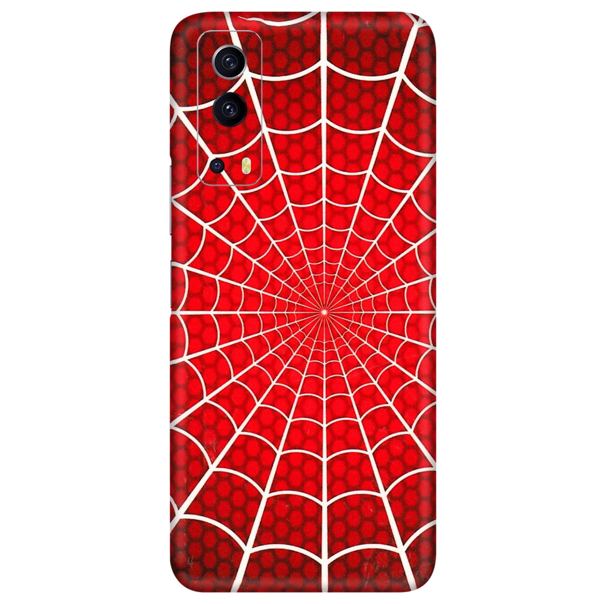 IQOO Phone Skins (All Models) - Classic Spidey Web - 3D Embossed Finish (L-115) IQOO Z3 5G