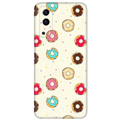 IQOO Phone Skins (All Models) - Mini Donuts Doodle Art - 3D Embossed Finish (L-122) IQOO Z3 5G