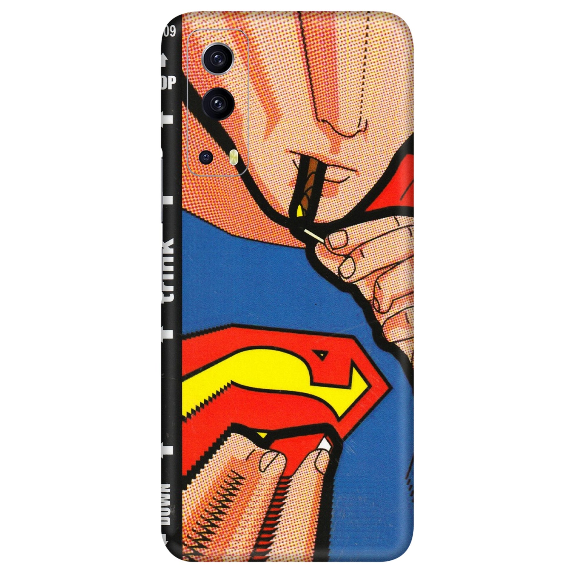IQOO Phone Skins (All Models) - Superman Sutta - 3D Embossed Finish (L-130) IQOO Z3 5G