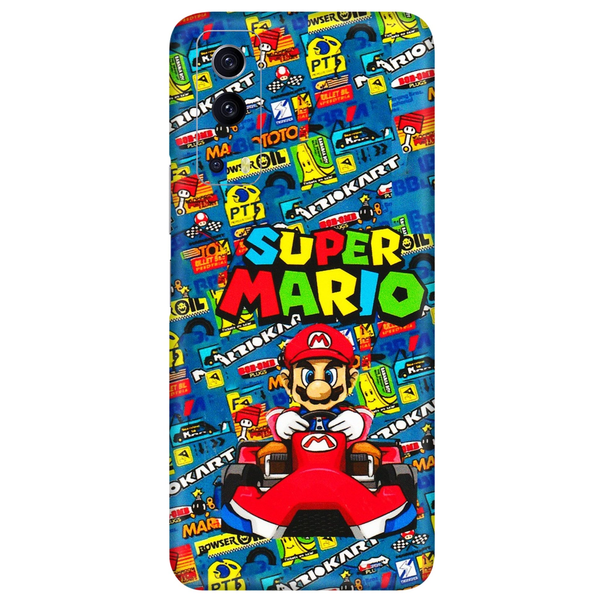 IQOO Phone Skins (All Models) - Super Mario Kart - 3D Embossed Finish (L-140) IQOO Z3 5G