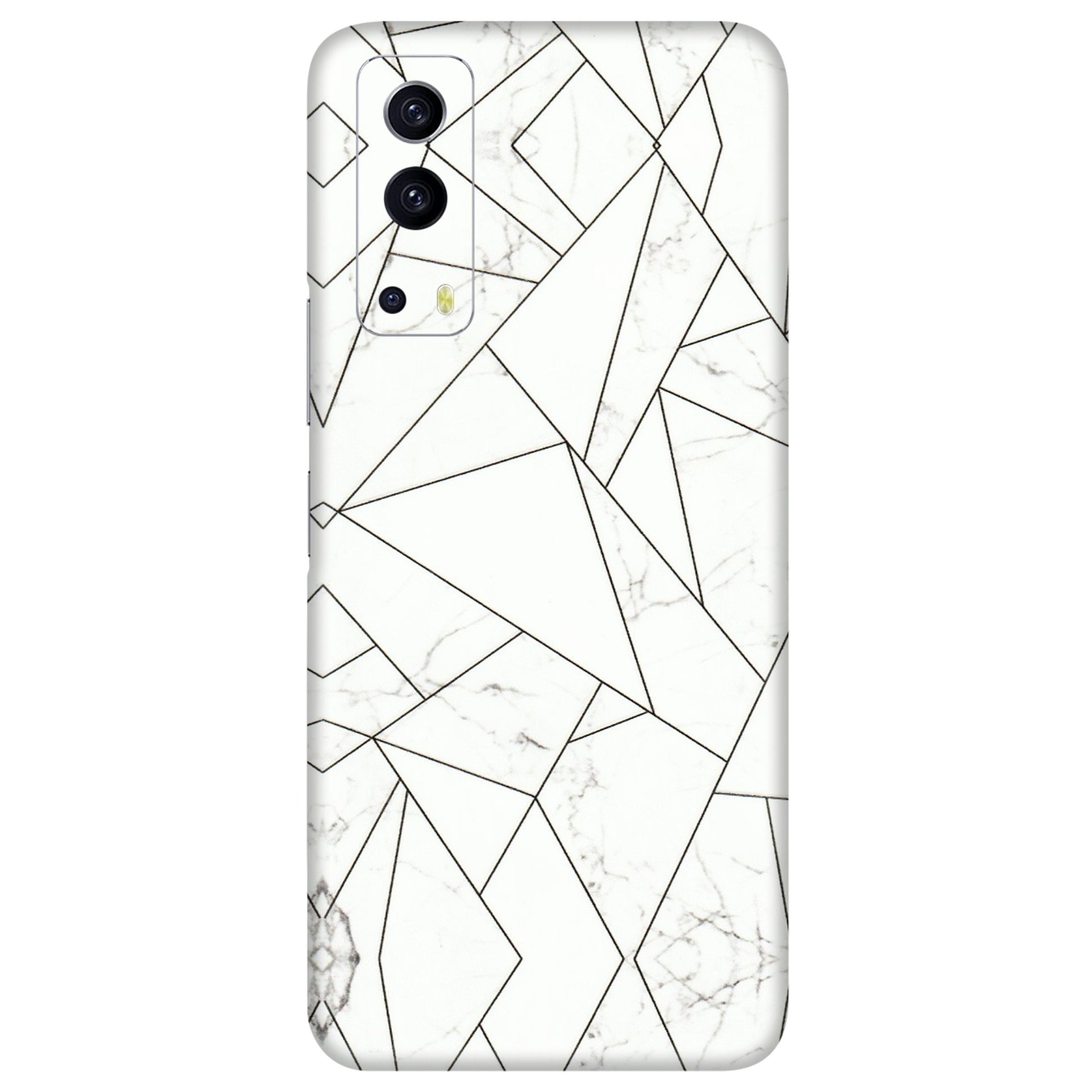 IQOO Phone Skins (All Models) - Luxury White Marble Effect - 3D Embossed Finish (L-168) IQOO Z3 5G