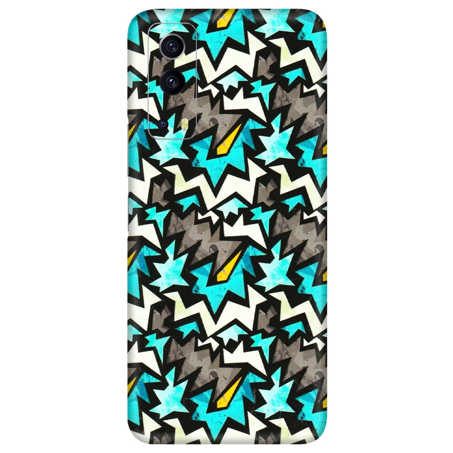 IQOO Phone Skins (All Models) - Funky Zig Zag - 3D Embossed Finish (L-223) IQOO Z3 5G