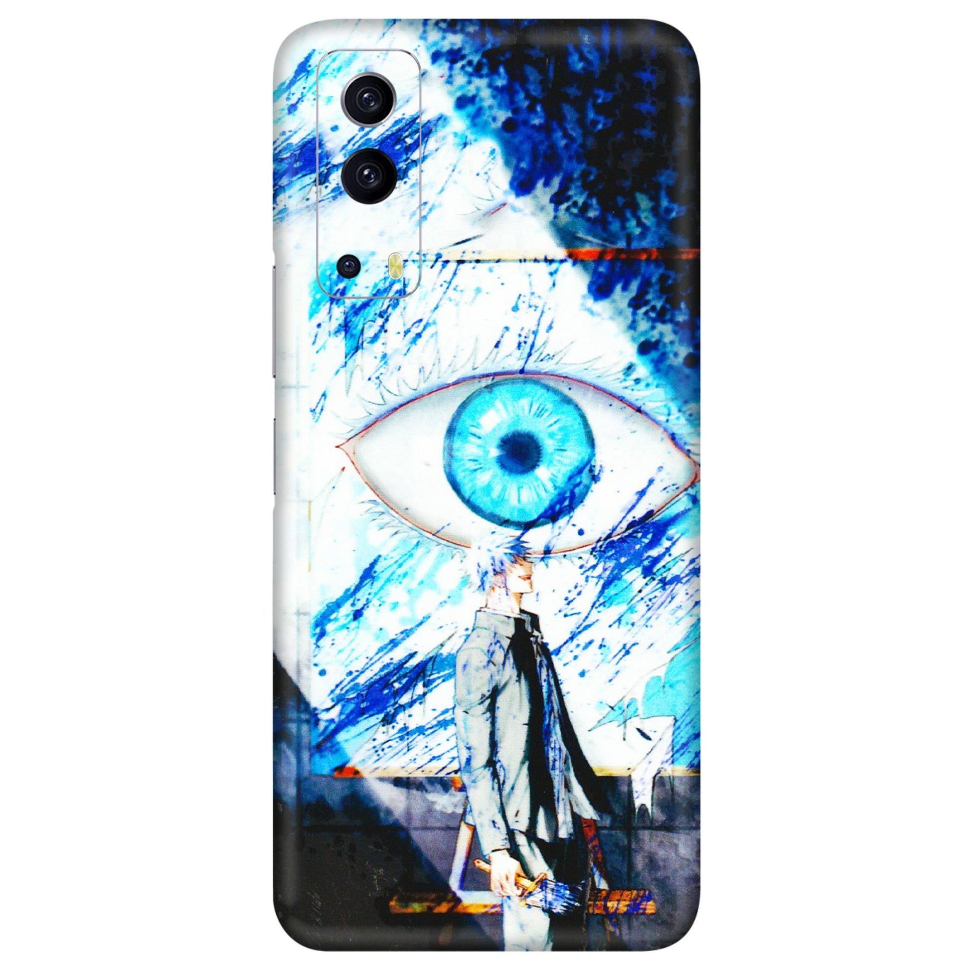 IQOO Phone Skins (All Models) - Gojo Satoru evil eye - 3D Embossed Finish (L-239) IQOO Z3 5G